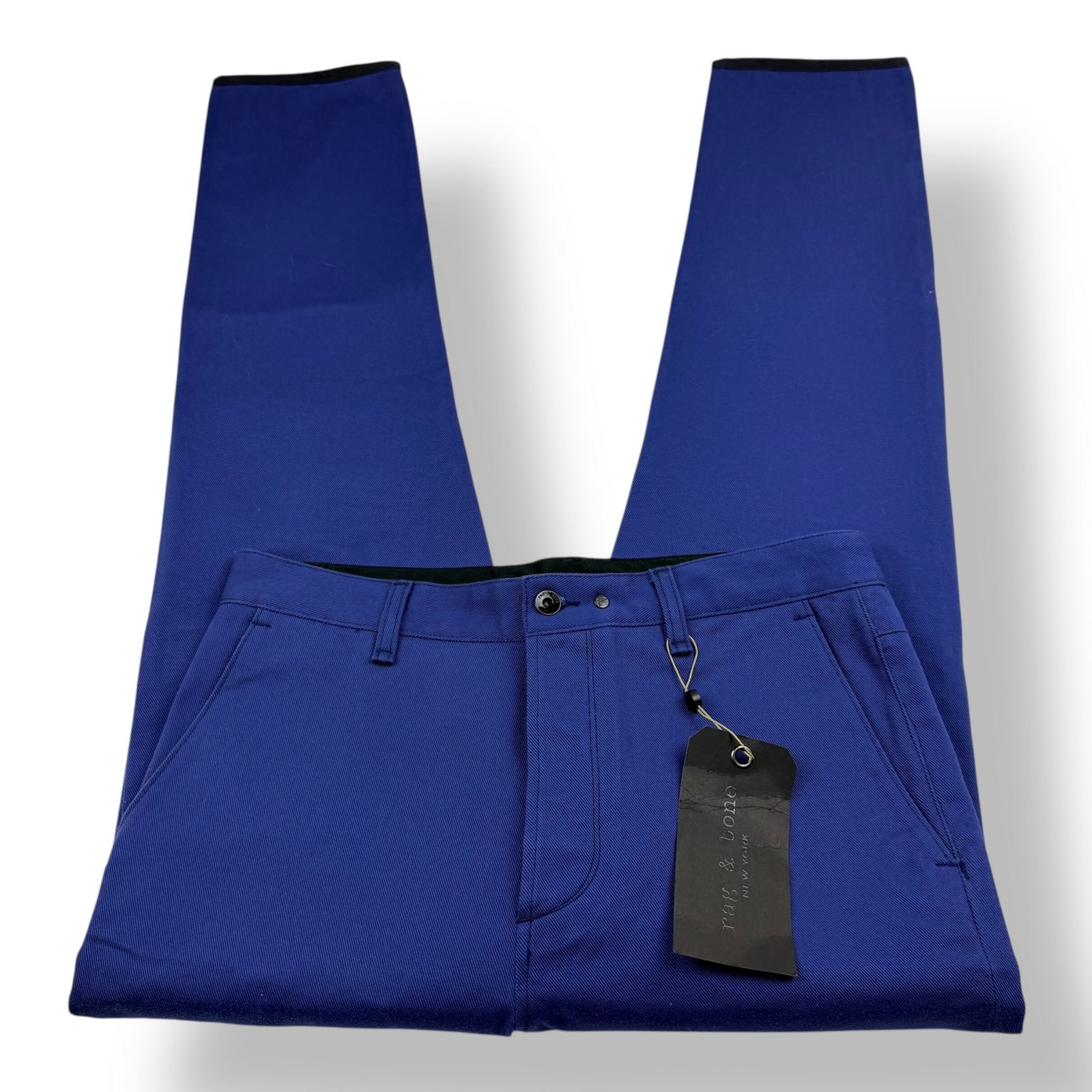 Rag & Bone Engineered Chino Pants Mens 31x30 Bright Blue M2727075q Nwt Usa Made